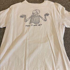 Spencer's White Skeleton Graphic Tee